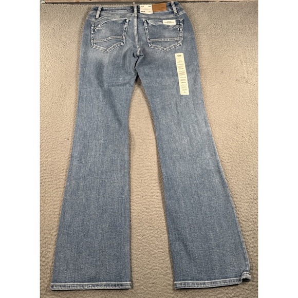 BKE Stella Jeans Womens 28L 28x34 Medium Wash Bootcut Slim Fit Low Rise Stretch - Picture 2 of 8